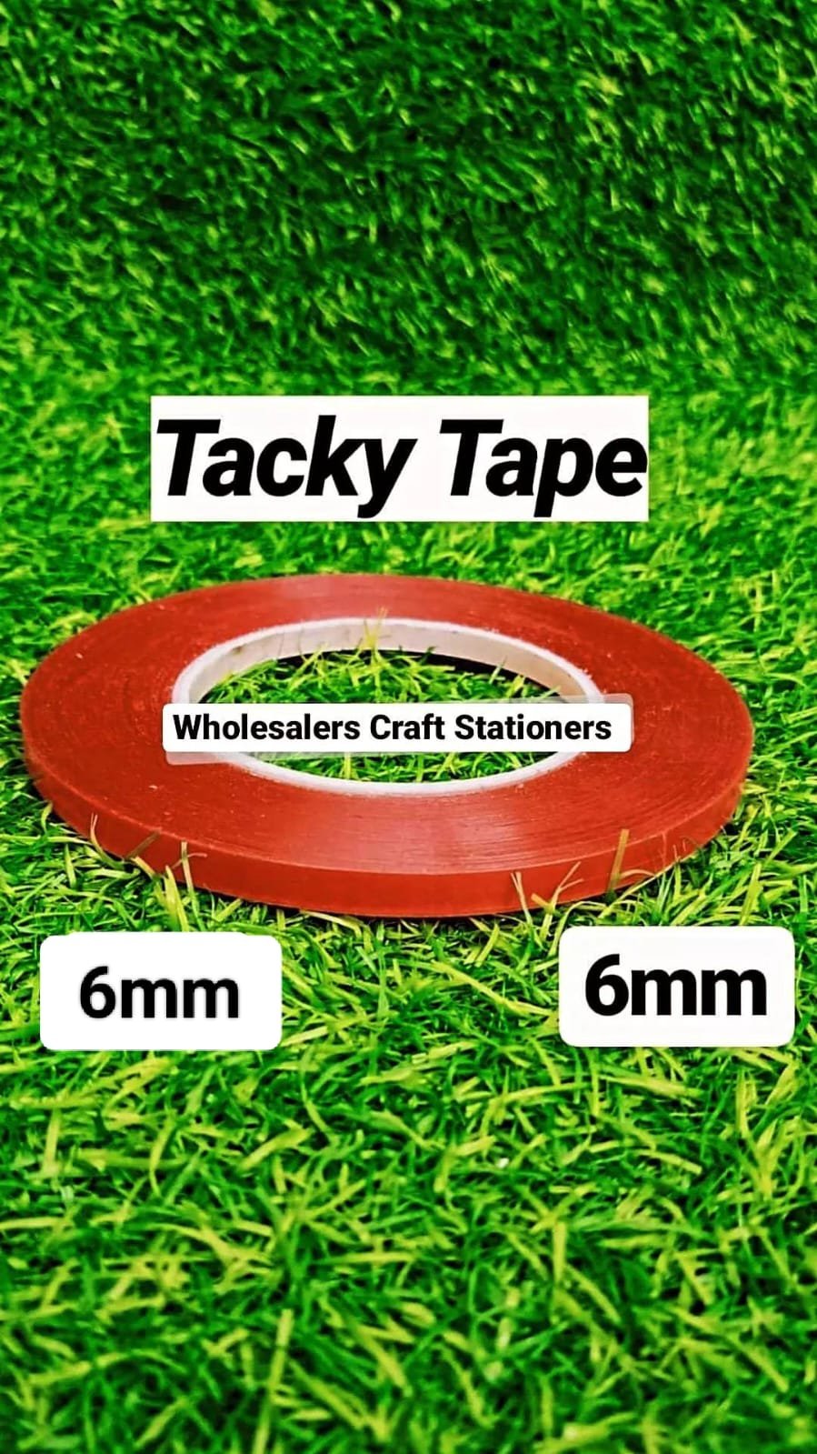 Red Tacky Tape - 6mm
