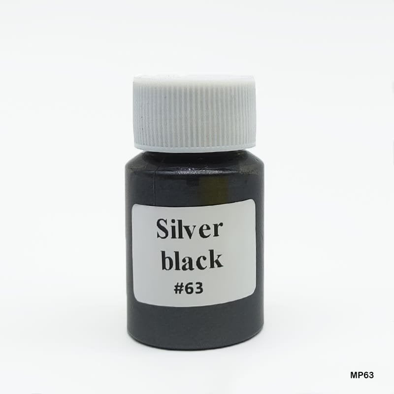Mica Pearl Powder (MP63) - Silver Black
