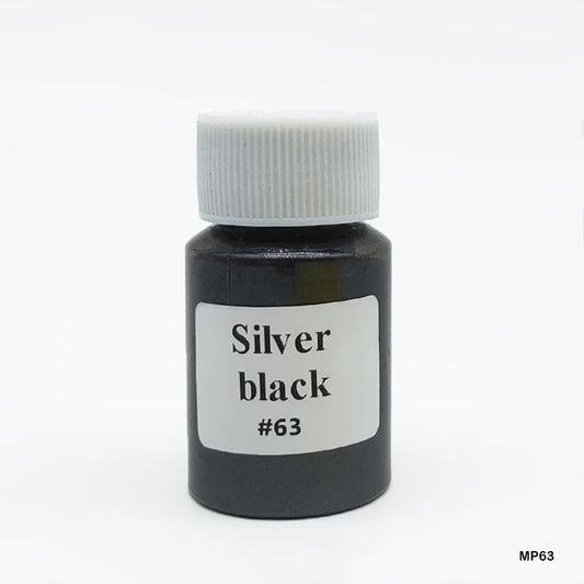 Mica Pearl Powder (MP63) - Silver Black