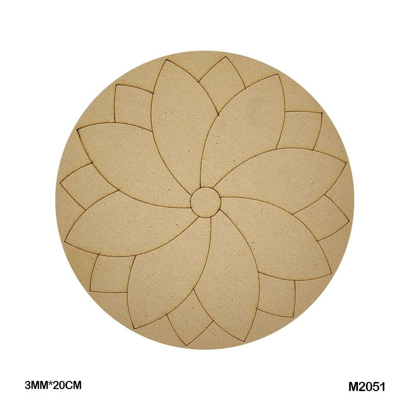 MDF Cutout Mandala Engrave (M2051) – 20CM