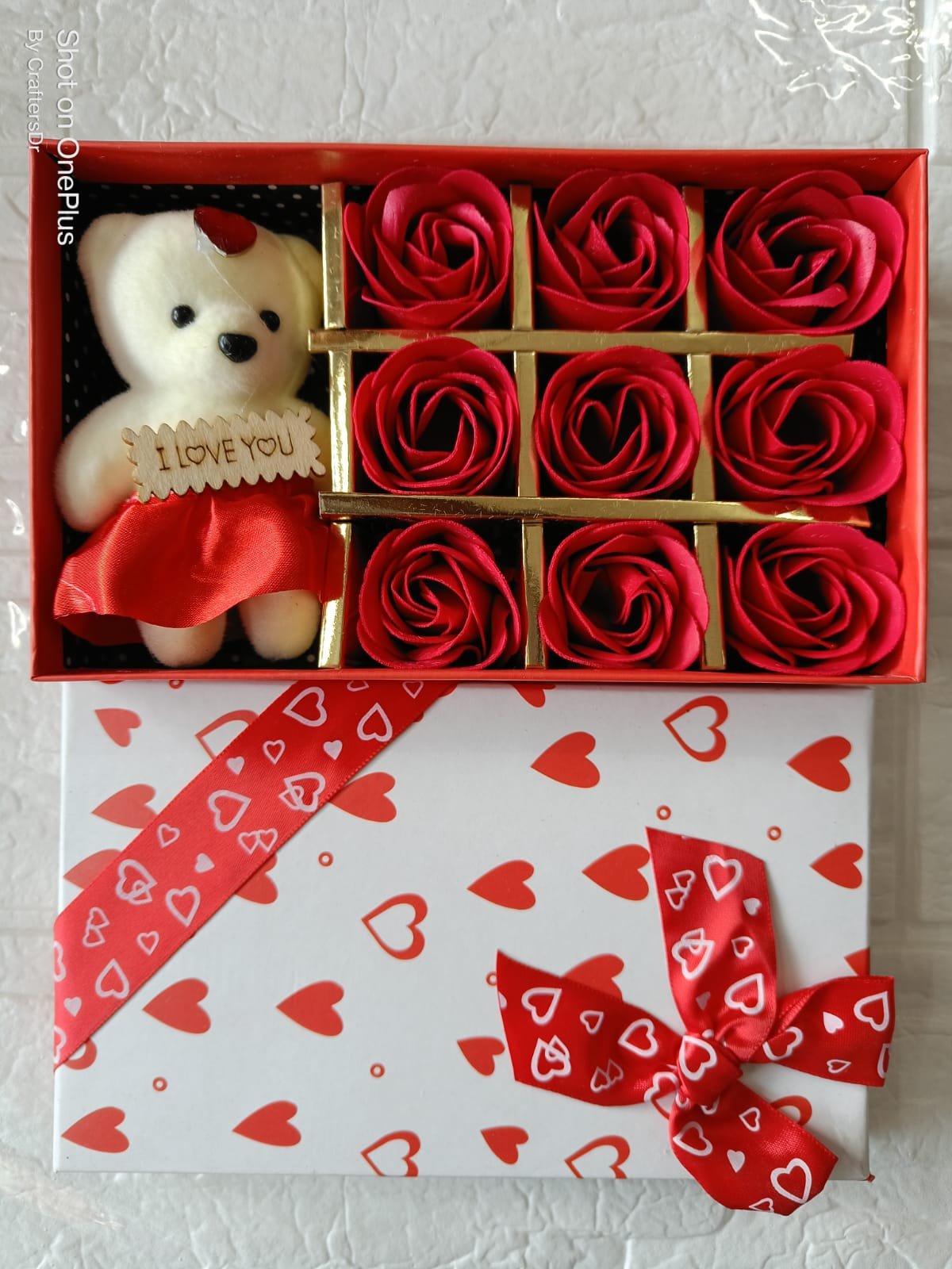 Teddy With Rose (Red) - 01