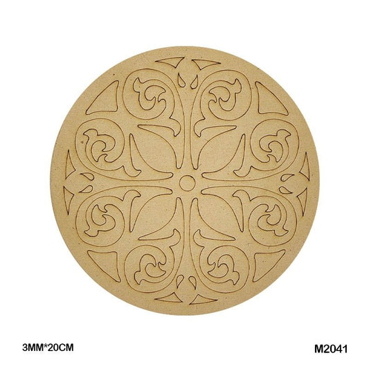 MDF Cutout Mandala Engrave (M2041) – 20CM