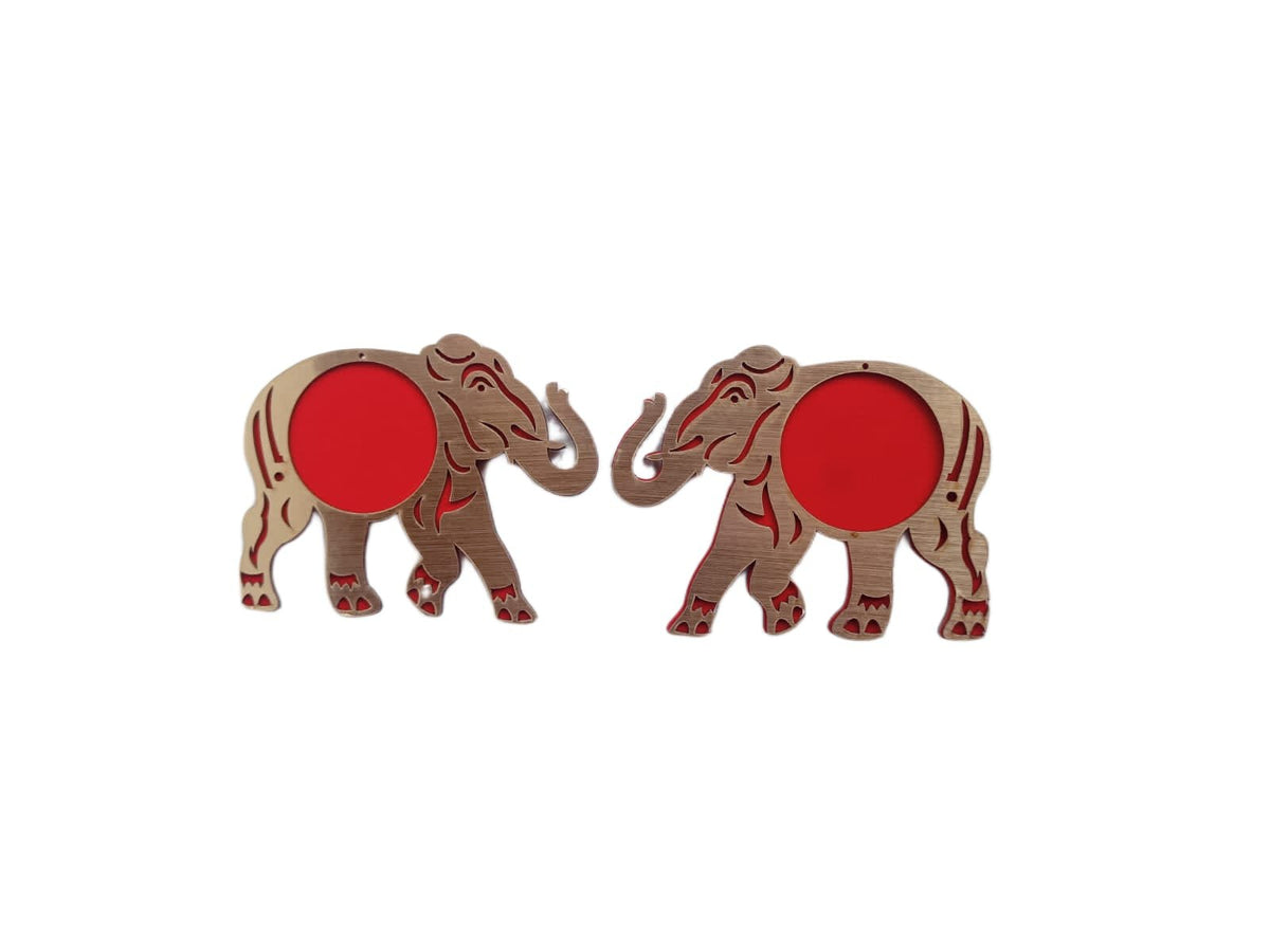 MDF Acrylic Elephant - 2pcs