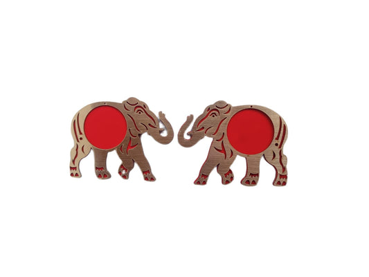 MDF Acrylic Elephant - 2pcs