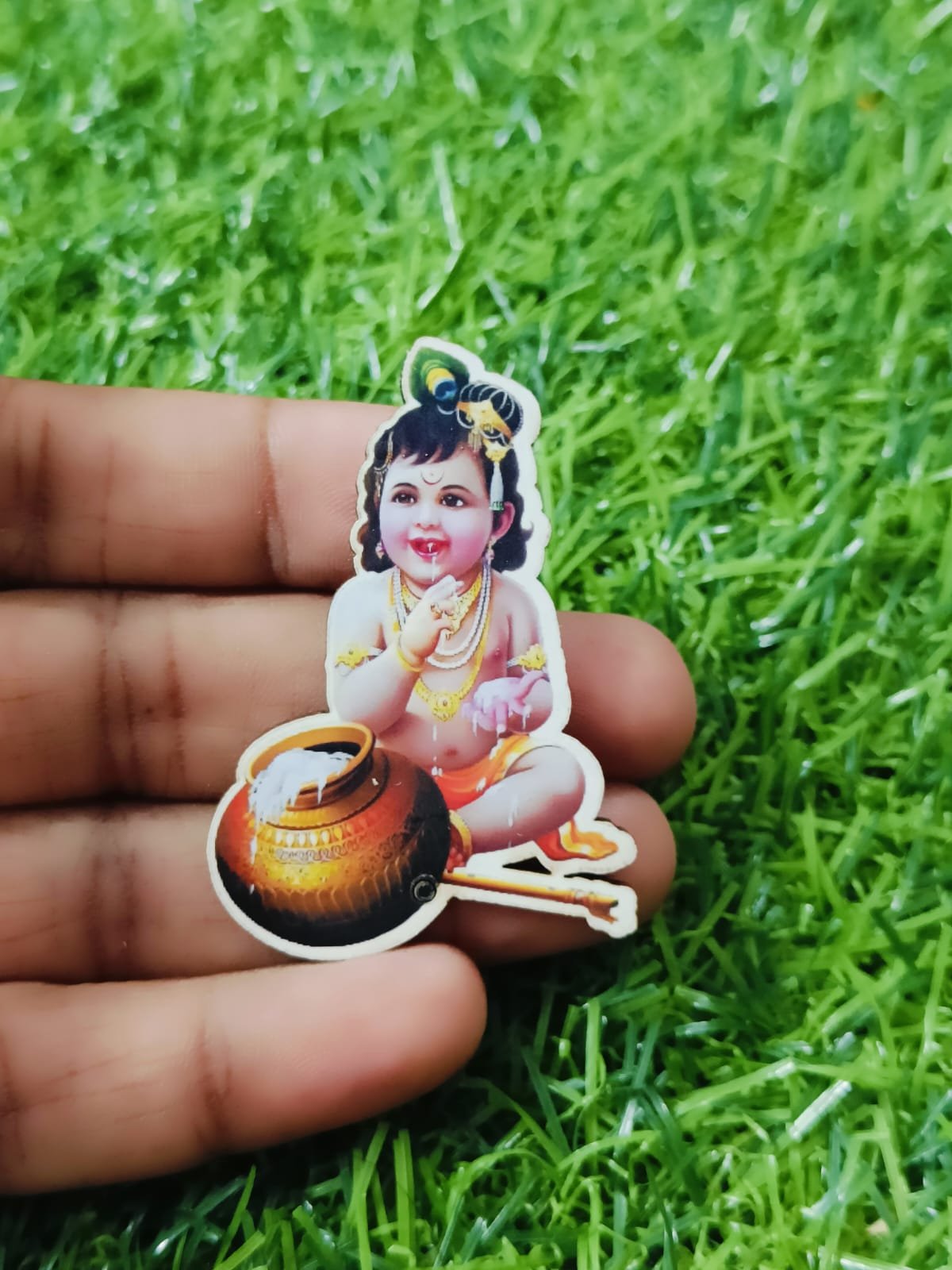 Laddu Gopalji MDF Cut Out (2inch) - 5pc
