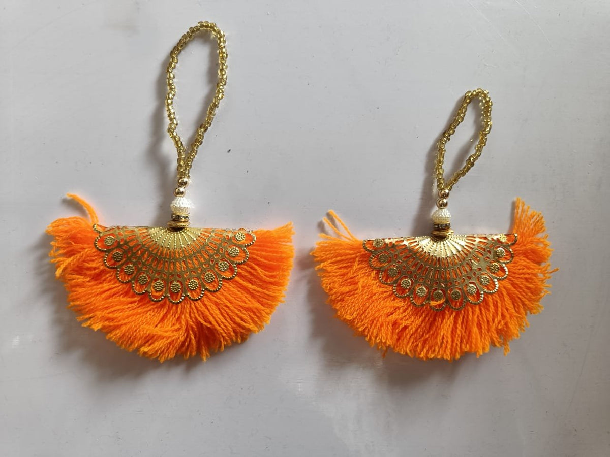 Metal Patra Latkan (Orange) – 5pcs
