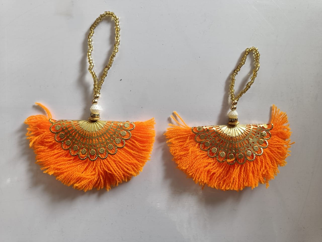 Metal Patra Latkan (Orange) – 5pcs