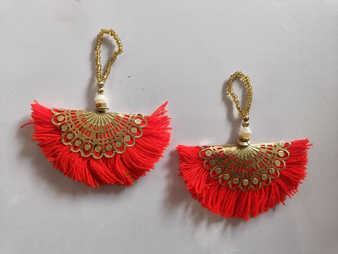 Metal Patra Latkan (Red) - 5pcs