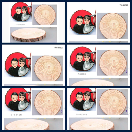 Wooden Slice Circle - Combo -(Free Shipping)