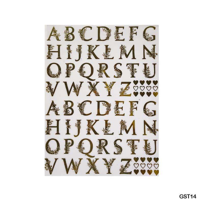Gold Metal Sticker A4 (GST14)