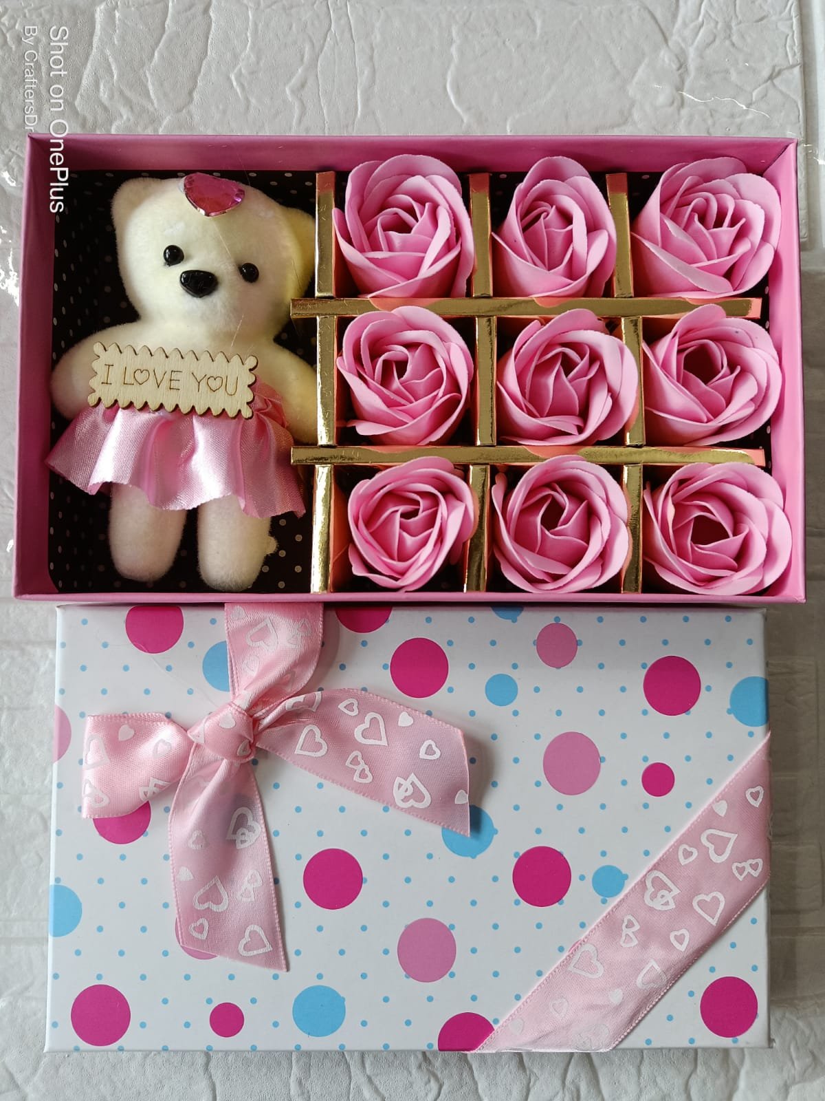 Teddy With Rose (Pink) - 01