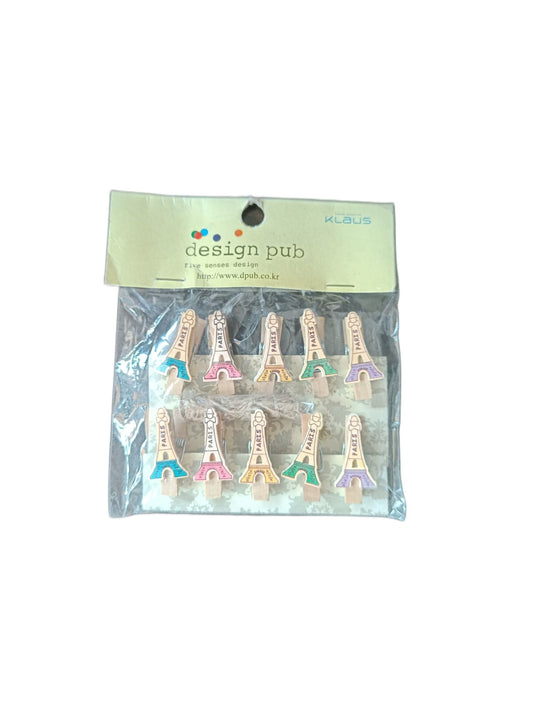 Wooden Clips - Effiel Tower