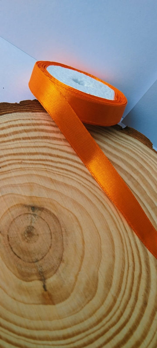 Satin Ribbon 1/2 inch – Orange