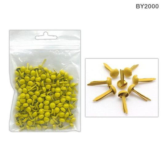 Brads (Yellow) - 10pc