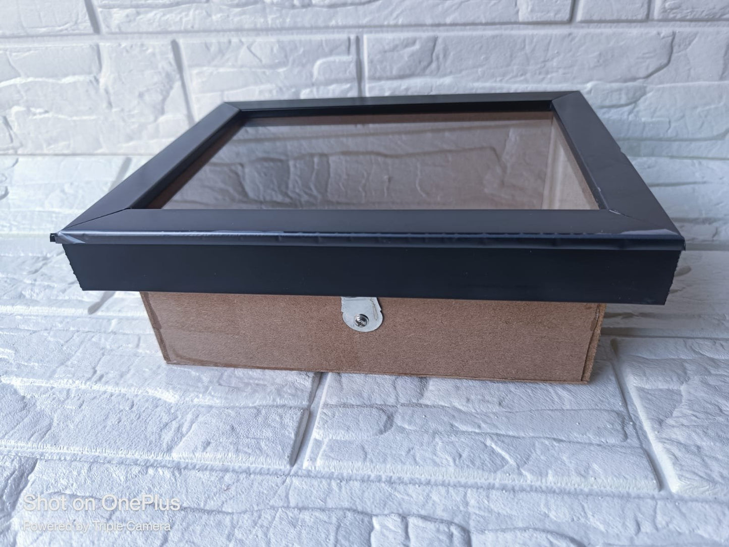 Shadow Box Glass Frame – 10*8 inch (Black)