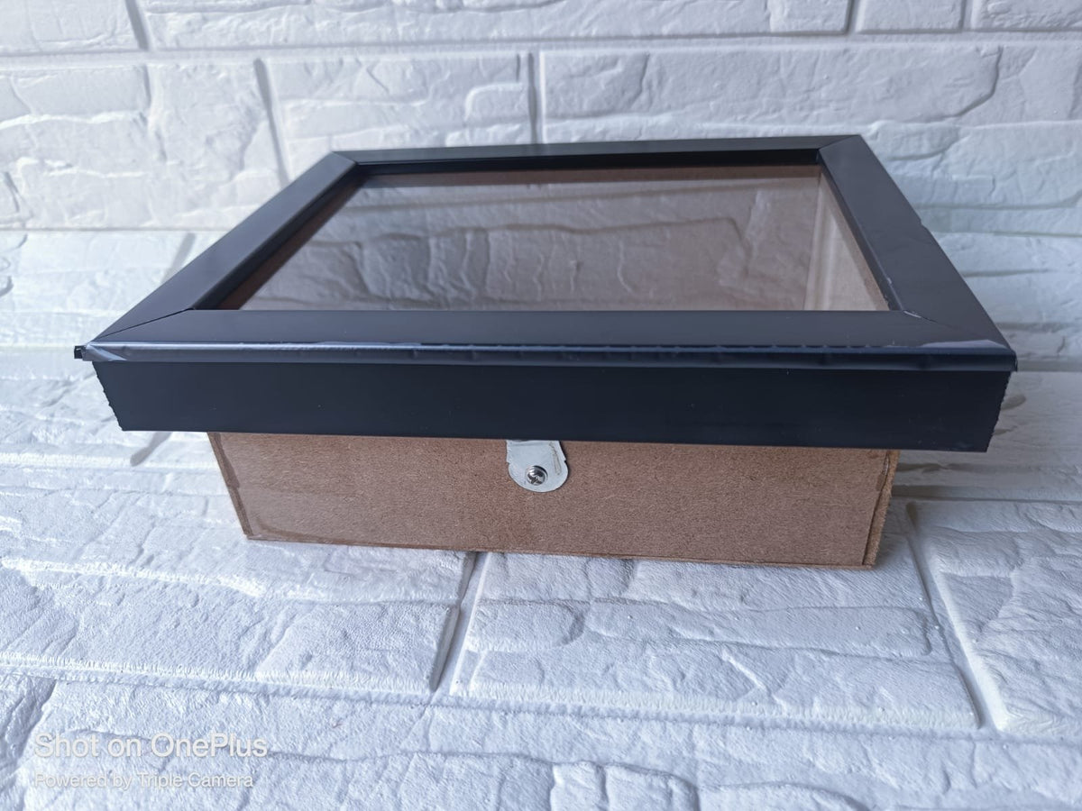 Shadow Box Glass Frame – 8*6 inch (Black)