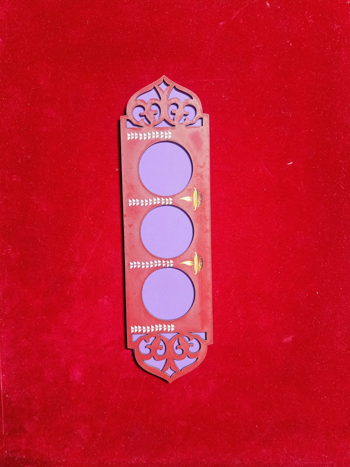 MDF Printed Tea Light Cut Out (9inch*2.5inch) - 1pc