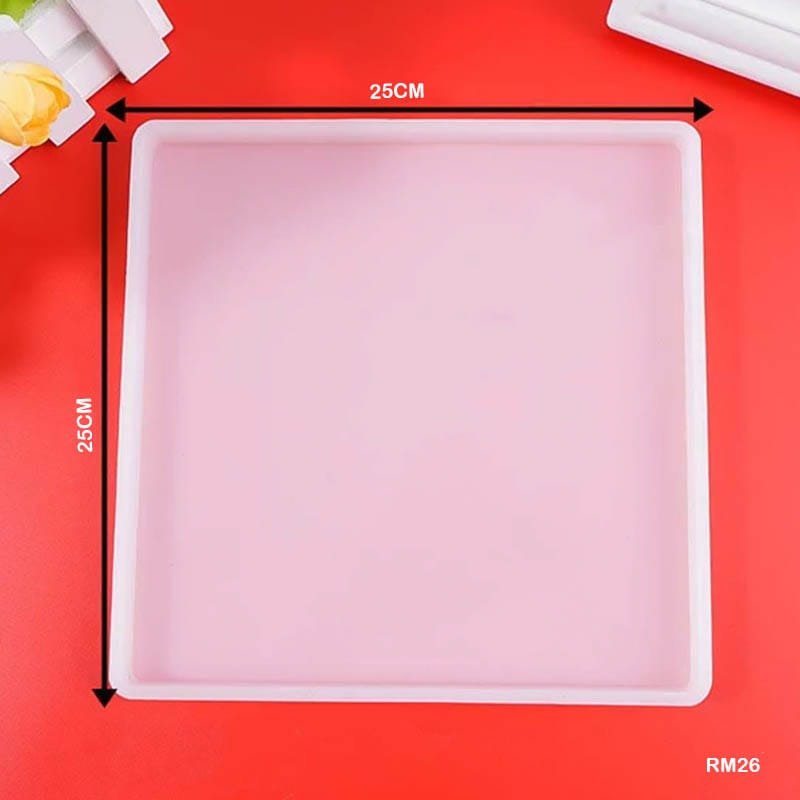 Square Tray Silicon Mould (RM26) - (10INCH)