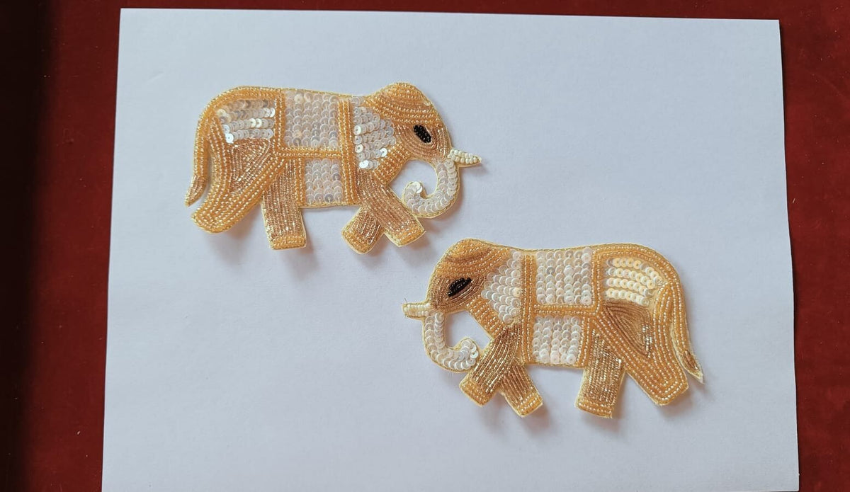 Elephant Buti Patches - 2pc