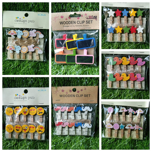 Wooden Clips Combo - (Free Shipping)