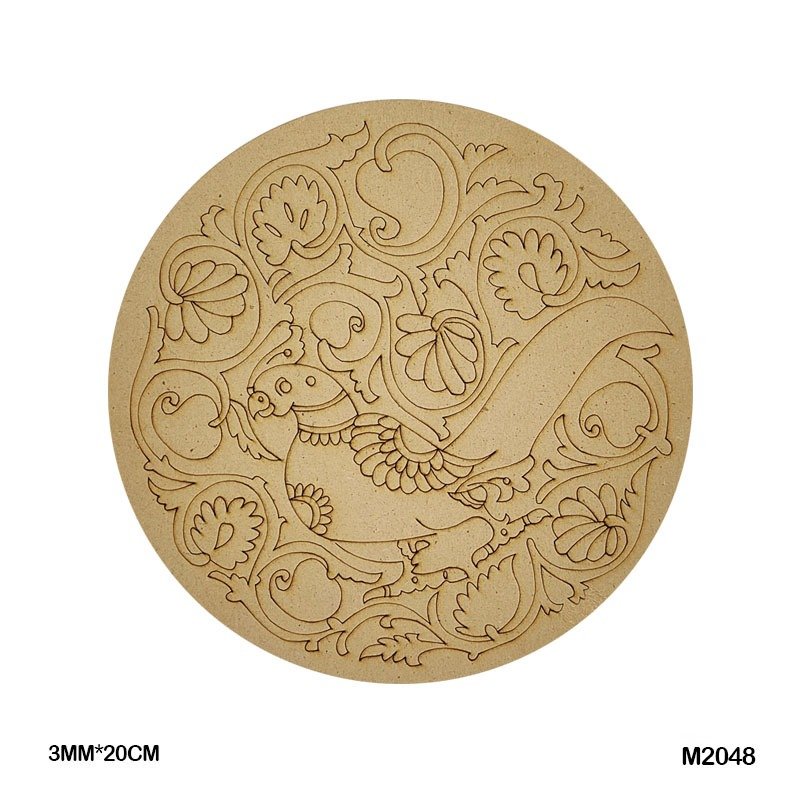 MDF Cutout Mandala Engrave (M2048) – 20CM