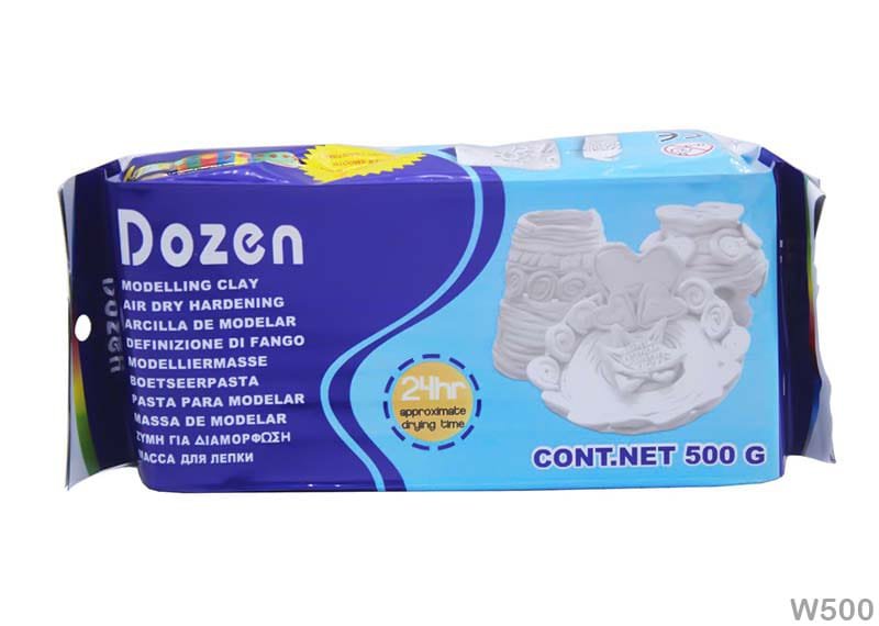 Dozen Air Dry Clay White (W500) - 500GM