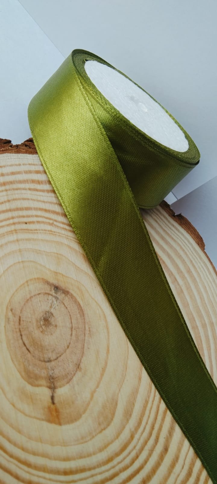 Satin Ribbon 1 inch – Mehndi Green