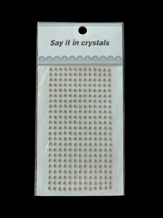 Silver Pearl Sticker (Small) - 1pc