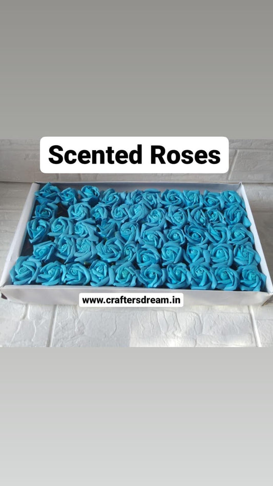 Scented Roses Sky Blue - 10pcs