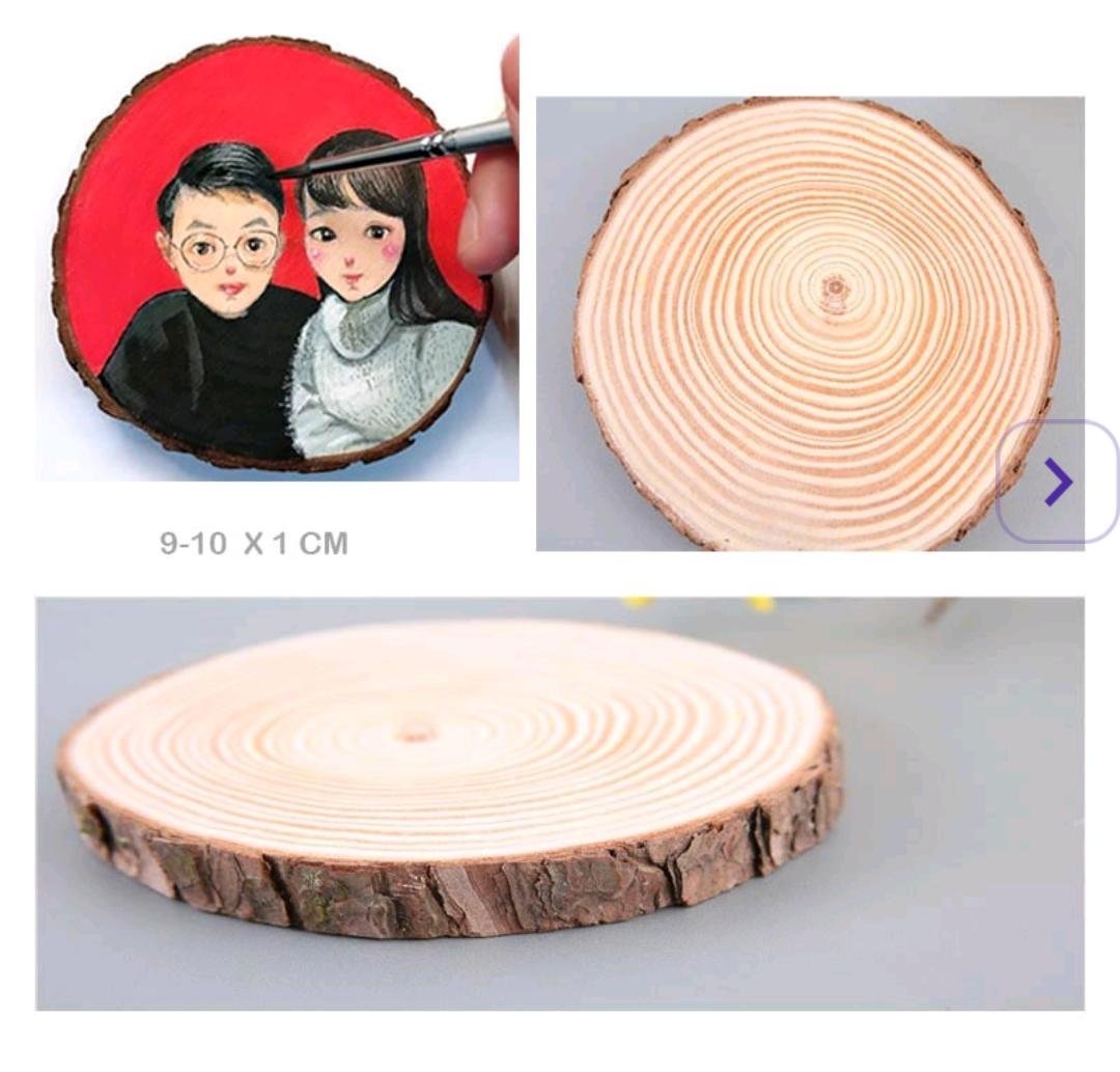 Wooden Slice Circle (WSR910) - 9-10*1 CM