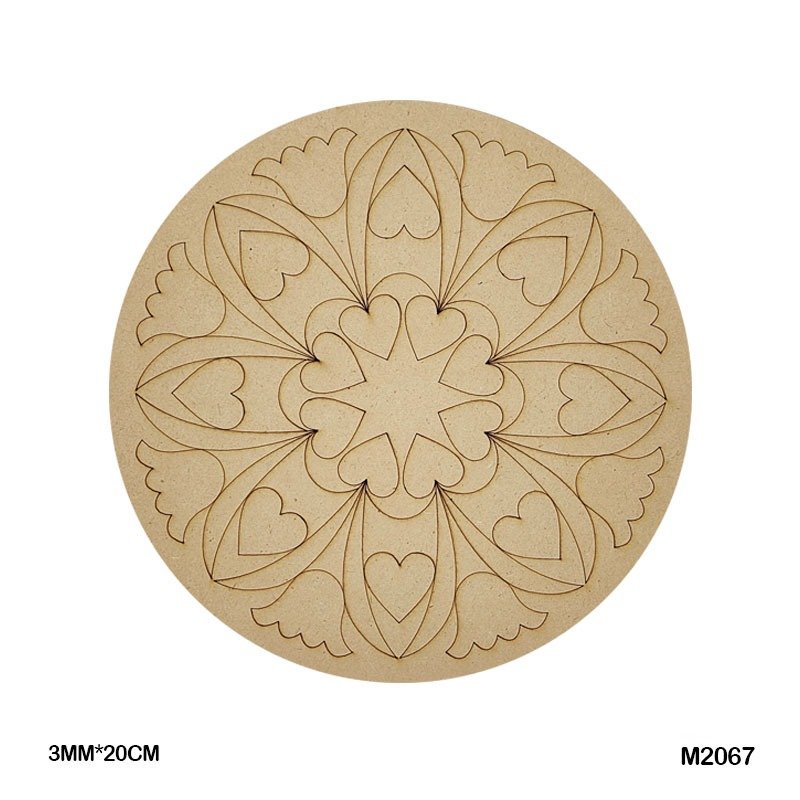 MDF Cutout Mandala Engrave (M2067) – 20CM