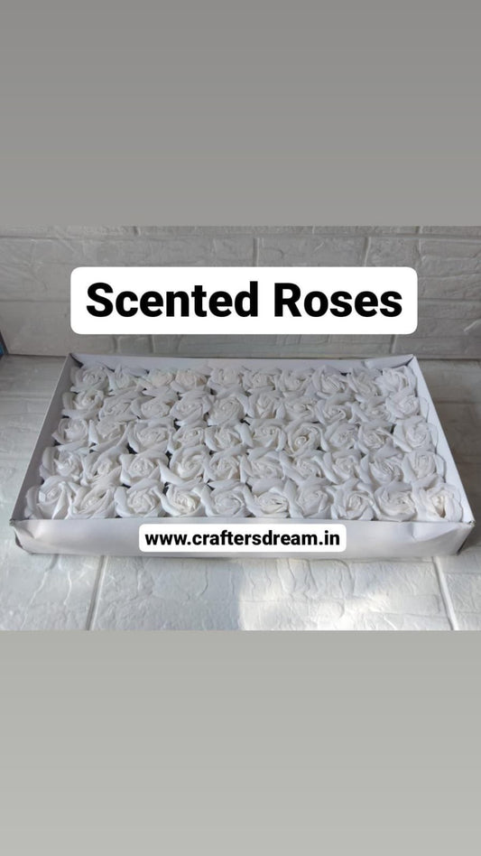 Scented Roses White - 10Pcs