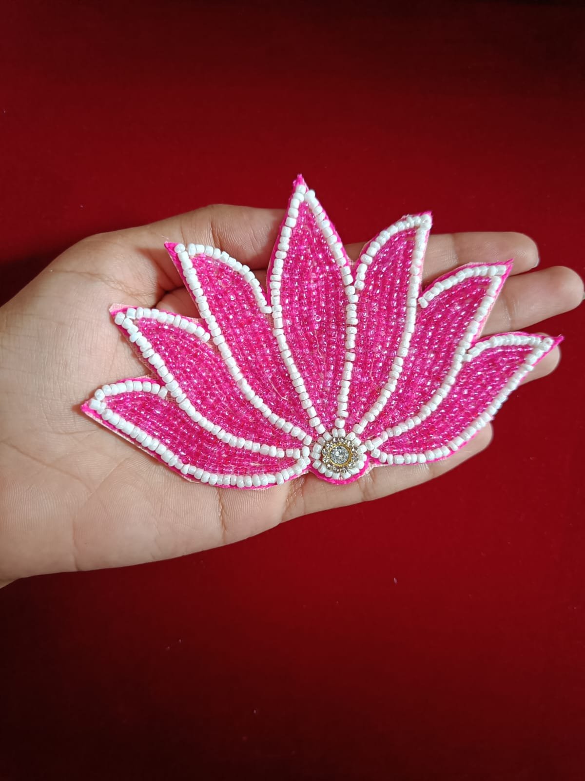 Half Lotus Stone Buti Patches - 10pc