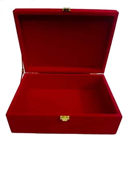 Suede Trunk Box (Red) - 10*7inch