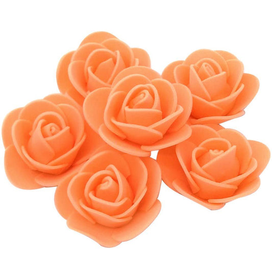 Foam Flower Orange – 50 piece