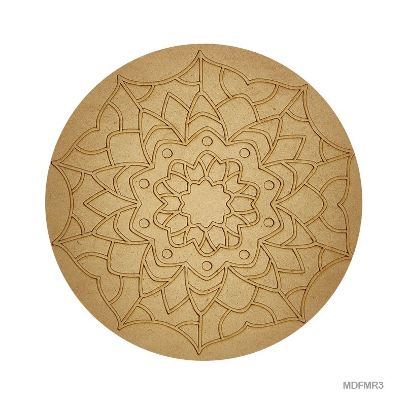 MDF Cutout Mandala Engrave (MDFMR3) – 10inch