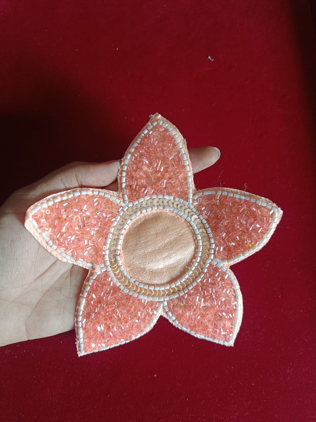 Round Flower Buti Patches - 10pc