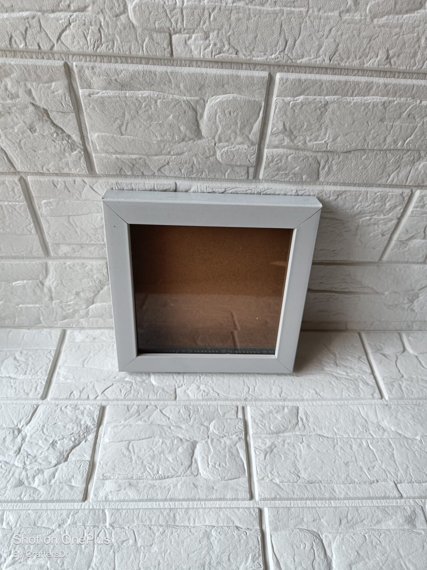 Shadow Glass Frame – 6*6 Inch (White)