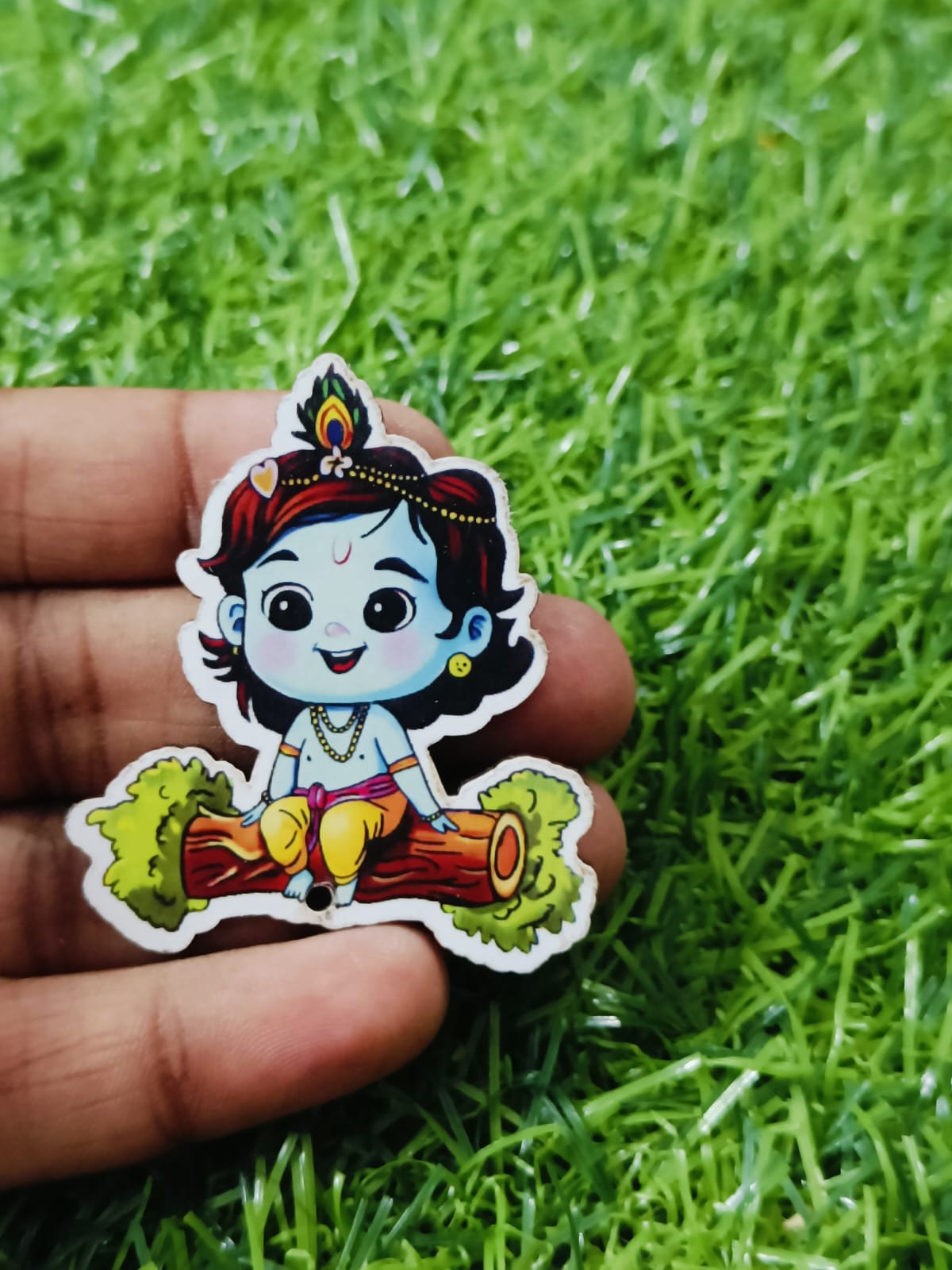 Little Krishna MDF Cut Out (2inch) - 5pc