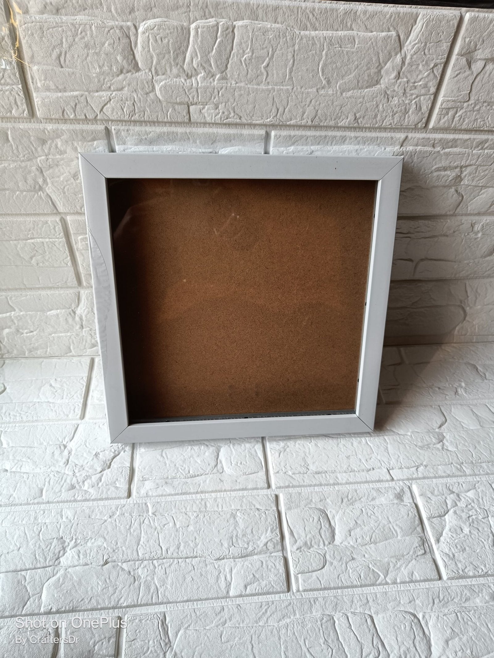Shadow Glass Frame – 8*8 Inch (White)