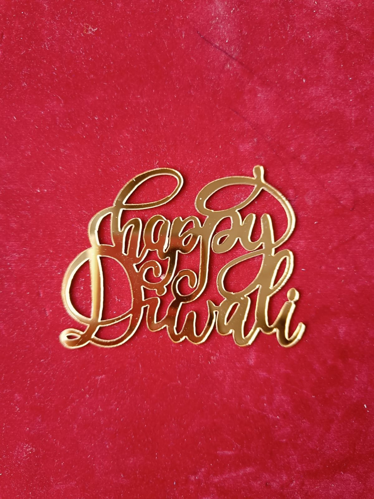 Acrylic Happy Diwali (3.5inch*2inch) - 5pc