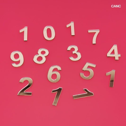 Clock Acrylic Number 1" Copper (CANC)