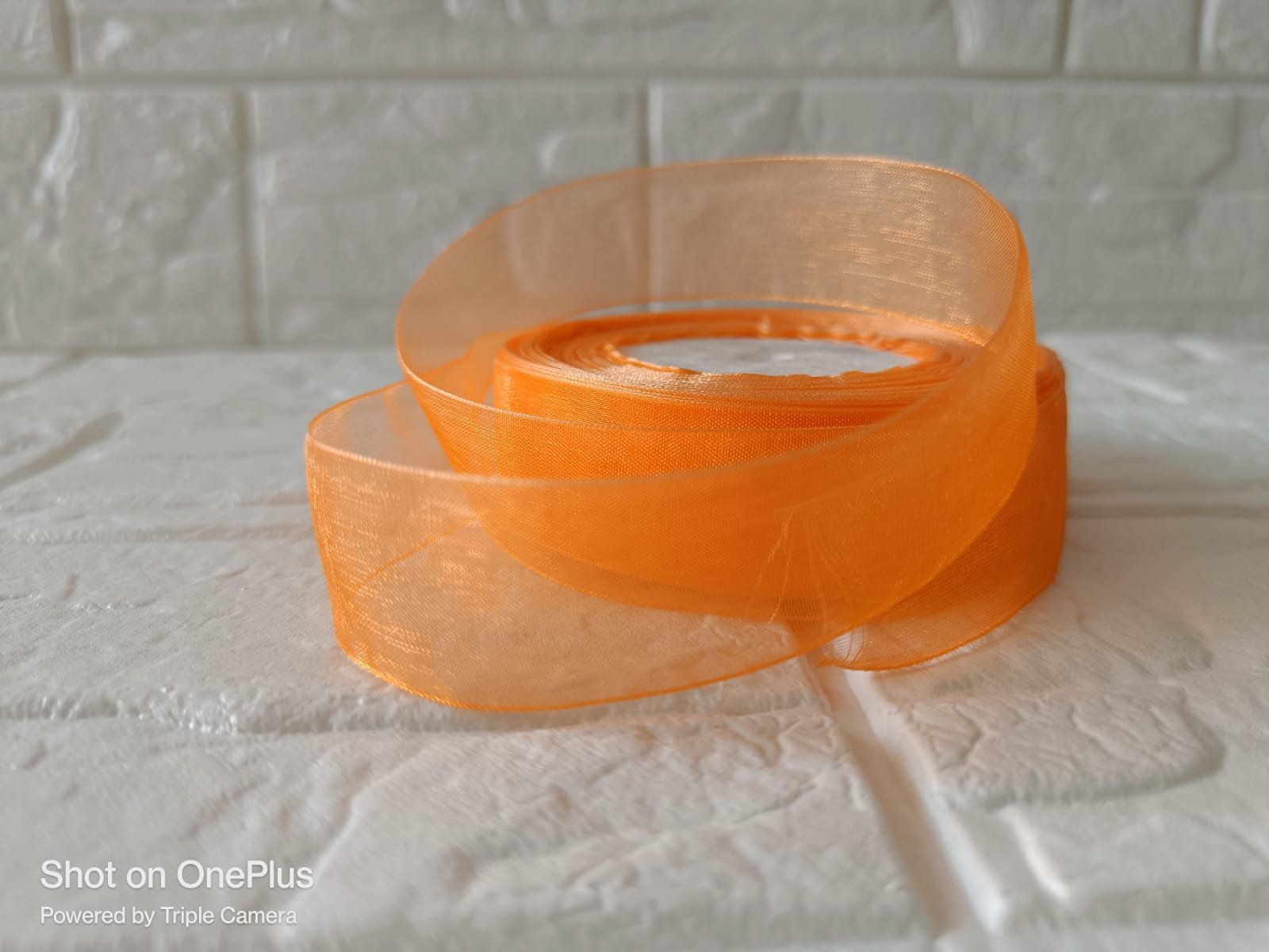 Organza Ribbon 1inch - Orange