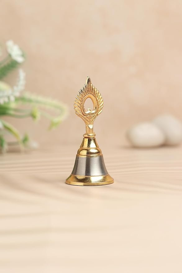 Mayur Style Ghanti Bell for Pooja Brass