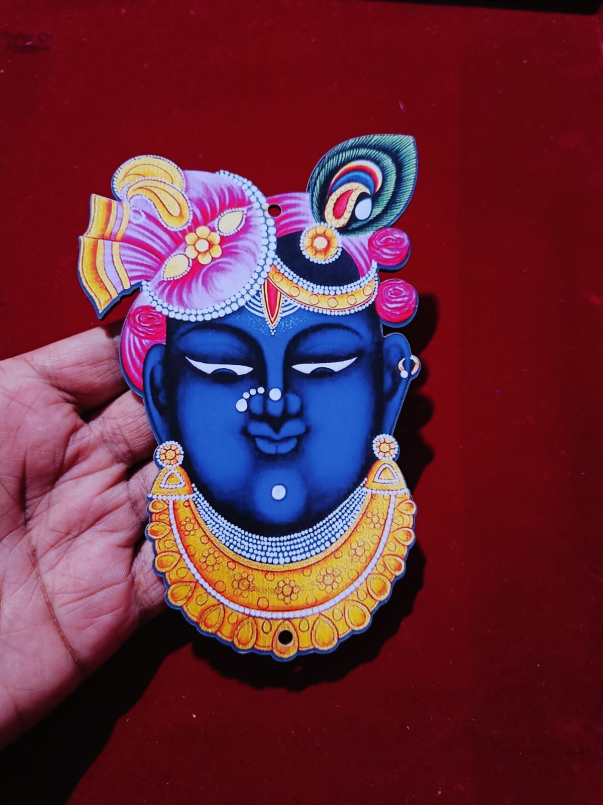 MDF Shree Nath Ji Cut Out (6inch) - 1pc