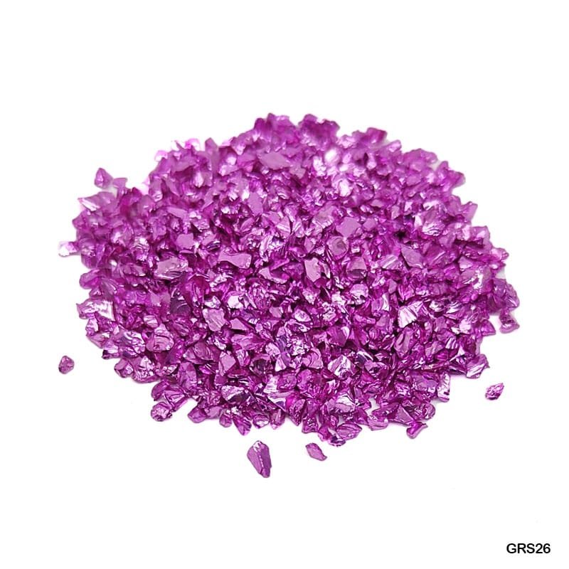 Glass Metallic Resin Stones - 100GM (GRS26)