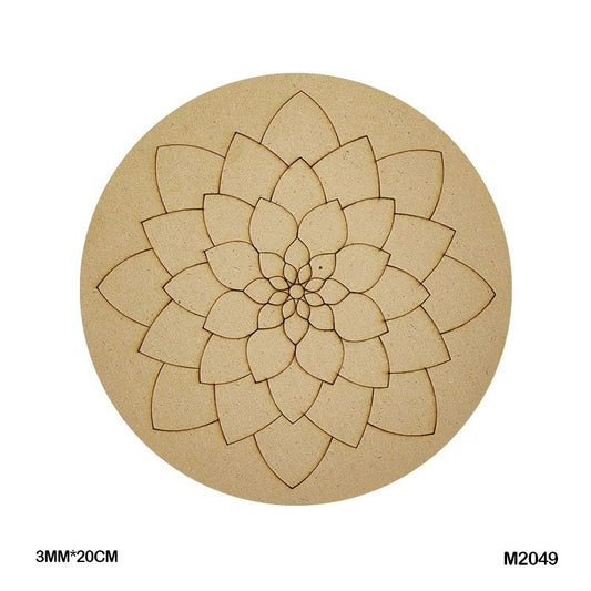 MDF Cutout Mandala Engrave (M2049) – 20CM