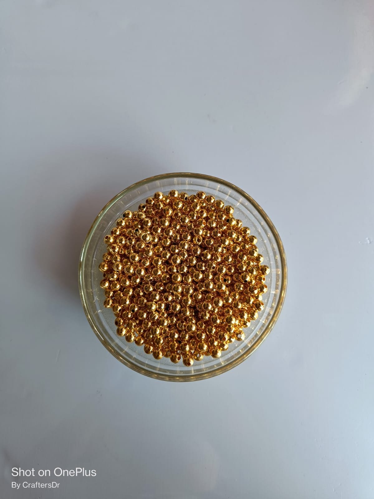 Moti /Pearls /Beads – Golden (100gm) – 8mm