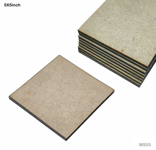 MDF Square 5*5inch (MS55) - 2Pcs