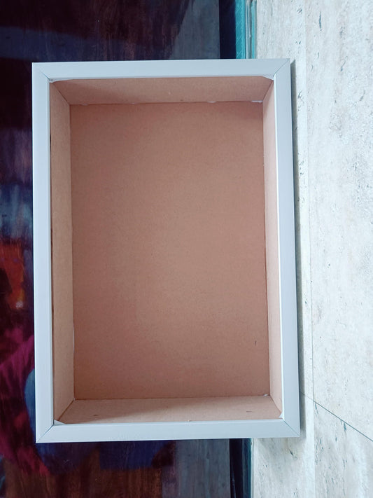 Shadow Box Glass Frame – A4 (White)